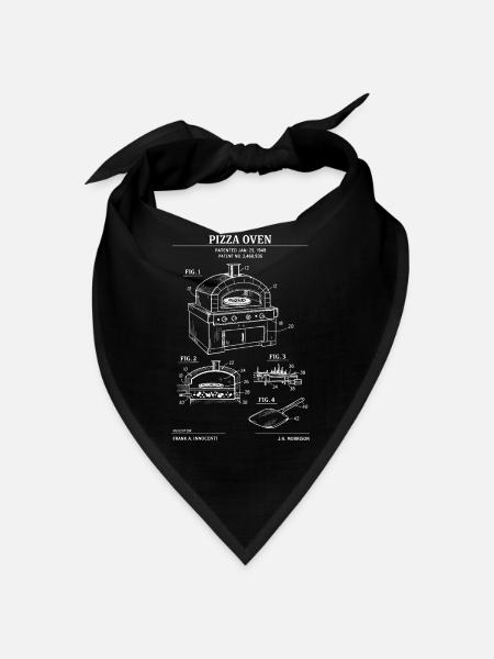 Plan de brevet pour four à pizza - Bandana - noir