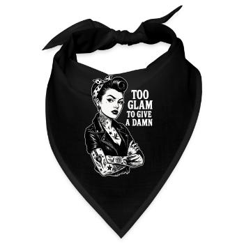 Rockabella Pin-Up: Outlaw Tattoo Girl & Lederjacke - Bandana - Schwarz - Vorne