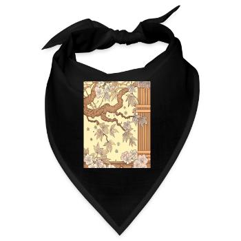 Asia - Bandana - Schwarz - Vorne