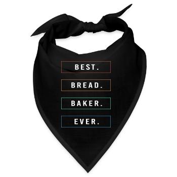 Bäcker Bäckerin Backen - Bandana - Schwarz - Vorne