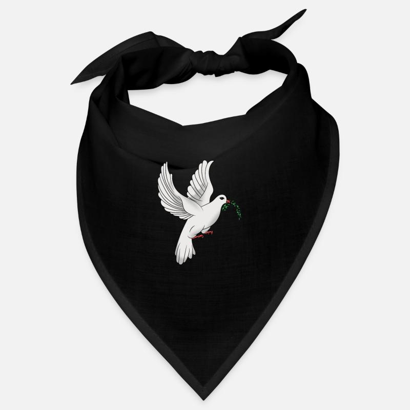 Colombe de paix avec branche d'olivier Colombe branche d'olivier Bandana