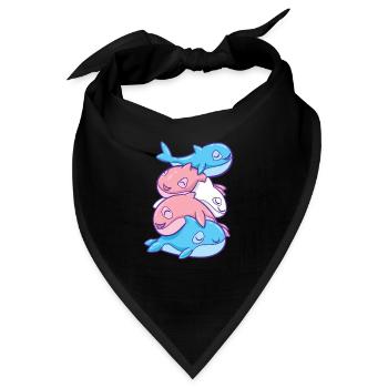 Trans Pride Orca Transgender - Bandana - Schwarz - Vorne