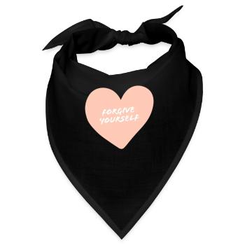 Forgive yourself - Bandana - Schwarz - Vorne