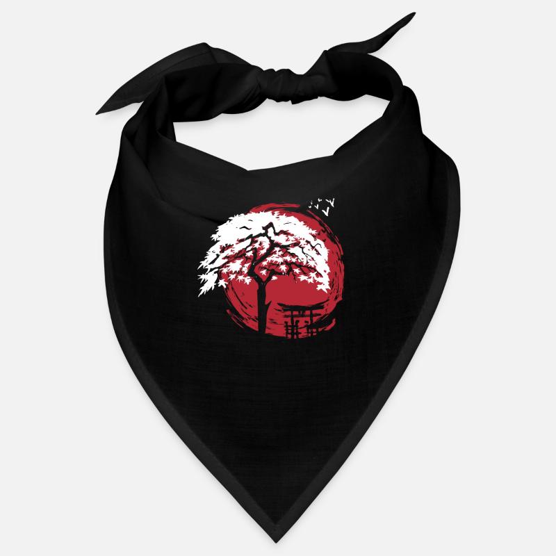 Érable nain japonais et torii de voûte - Bandana - noir