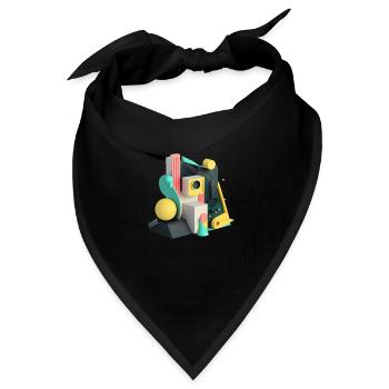 3D - Bandana - Schwarz - Vorne