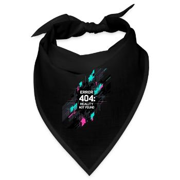 Error: Realität nicht gefunden - Bandana - Schwarz - Vorne