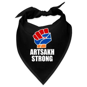 Artsakh strong - Bandana - Schwarz - Vorne