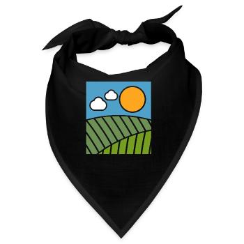 Landwirtschaft - Bandana - Schwarz - Vorne