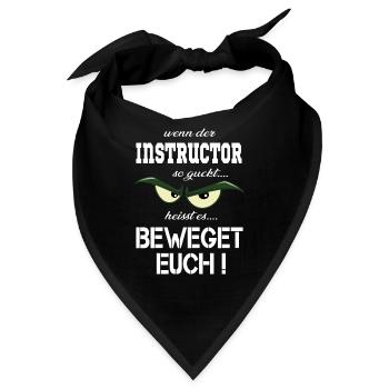 Instructor T-Shirt & Hoodie für Trainer - Bandana - Schwarz - Vorne