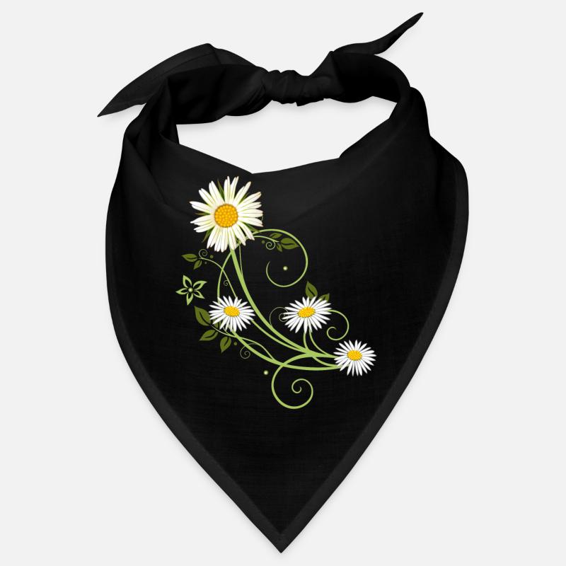 Ranke mit Margerite und Gänseblümchen Bandana