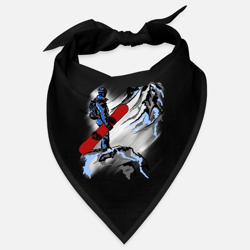 Snowboarding - Bandana - Schwarz