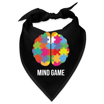 Hirn mit Verstand - Premium Design - Bandana - Schwarz - Vorne