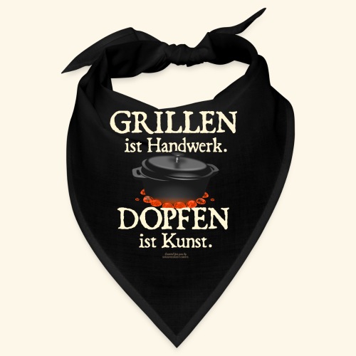 Dutch Oven T-Shirt Grillen Handwerk Dopfen Kunst - Bandana