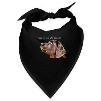 Labrador Hund Geschenk Hundeliebhaber Mama Betteln - Bandana - Schwarz - Vorne