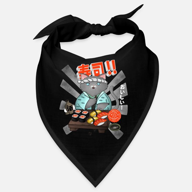 Sushi Cat Chef Bandana
