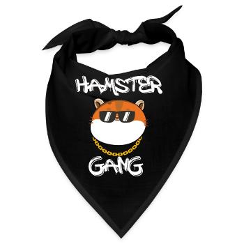 Hamster Gang - Bandana - Schwarz - Vorne