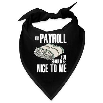 Human Resource Be Nice To Me - Bandana - Schwarz - Vorne