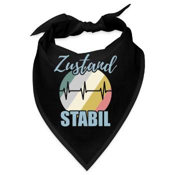 Krankenhaus Spruch - Bandana - Schwarz - Vorne