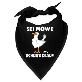 Möwe - Bandana - Schwarz - Vorne