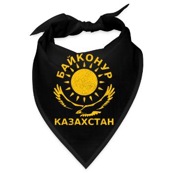 Baikonur Kasachstan Байконур - Bandana - Schwarz - Vorne
