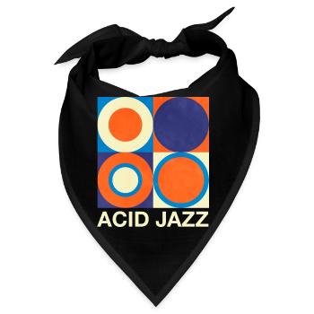 Retro Acid Jazz - Bandana - Schwarz - Vorne