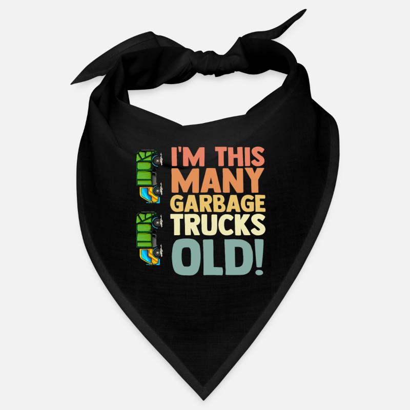 Garbage Truck Garbage Man 4th Birthday Recycling Garbage Bandana