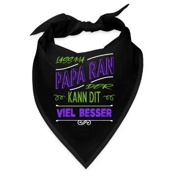 lustig lustiger spruch zusammenhalt witzig - Bandana - Schwarz - Vorne
