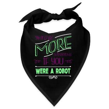 joke engineer humor quote funny quote build - Bandana - Schwarz - Vorne