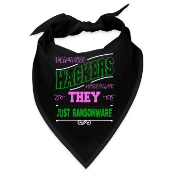anonymous mask funny hacking coding but i do - Bandana - Schwarz - Vorne