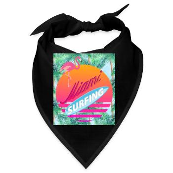 Miami, Florida USA - Bandana - Schwarz - Vorne