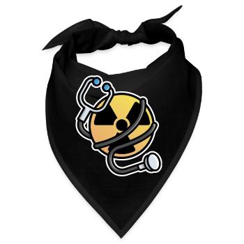 Logo Strahlung Manip Radiologe Radiologe Radiologie - Bandana - Schwarz - Vorne