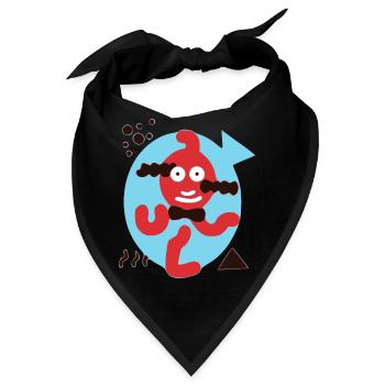 Kuckuck der Goldfisch - Bandana - Schwarz - Vorne