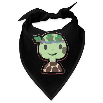 Mimi, die Schildkröte - Bandana - Schwarz - Vorne