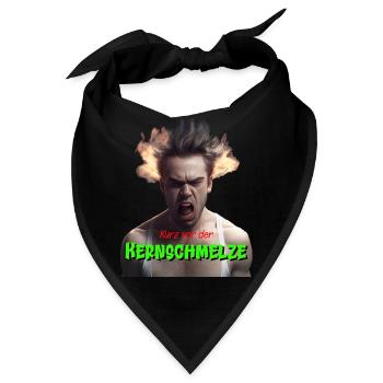Kurz vor der Kernschmelze Geschenk - Bandana - Schwarz - Vorne