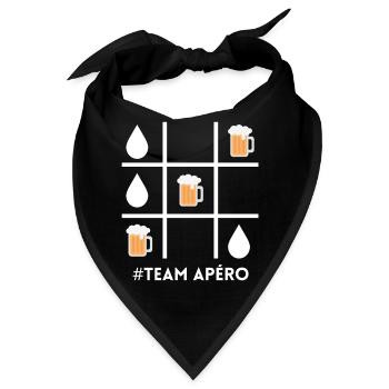 Apéro-Team, Bier, Bierfan - Bandana - Schwarz - Vorne