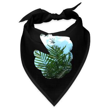Himmels- und Palmwedelvase - Bandana - Schwarz - Vorne