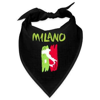 Milano Souvenir - Bandana - Schwarz - Vorne