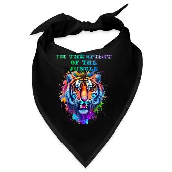 Ich bin der Geist des Dschungels - Bandana - Schwarz - Vorne