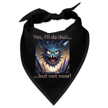 Gestresst? Dann mach dir Luft mit diesem Monster! - Bandana - Schwarz - Vorne