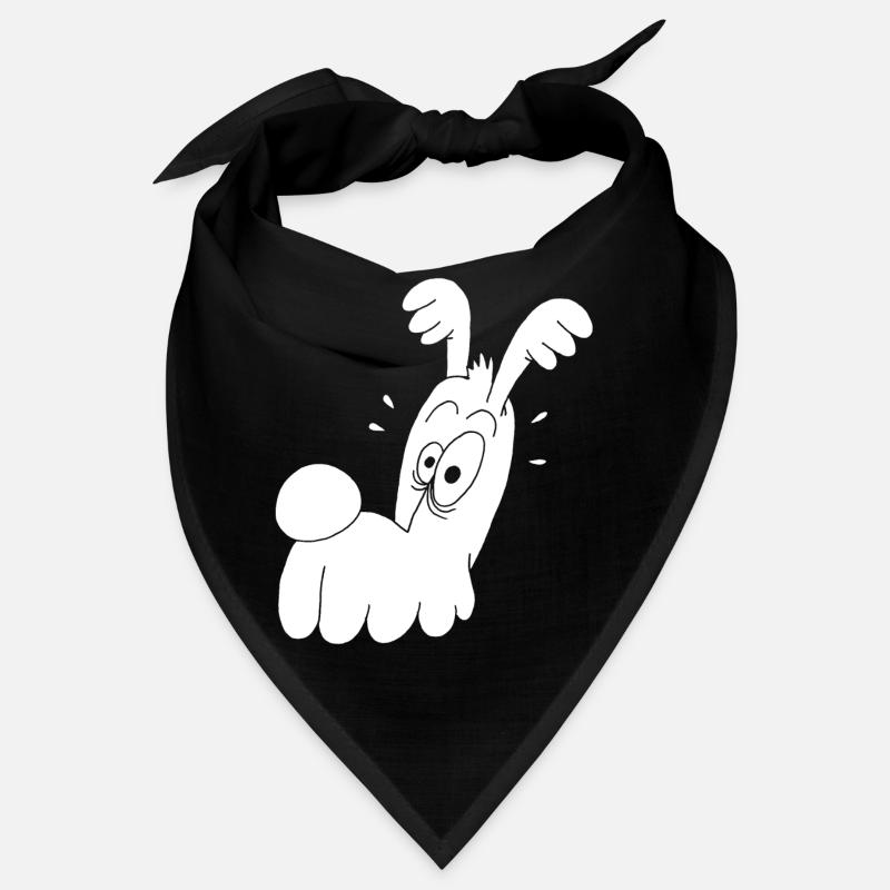 Chien blanc rigolo Bandana