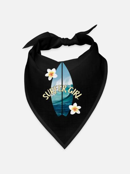 Fille surfeuse - Bandana - noir