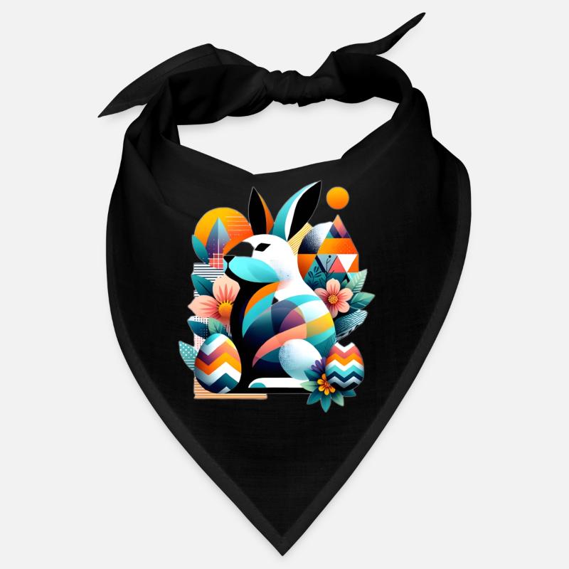 Modern Easter Graphics - Bandana - Schwarz