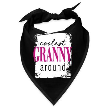 Coolest Granny - Bandana - Schwarz - Vorne