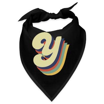 Retro-Y-Brief - Bandana - Schwarz - Vorne