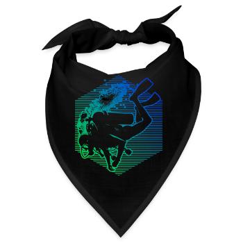 Diver Tauchen Scuba Diver Scuba Tauchen - Bandana - Schwarz - Vorne