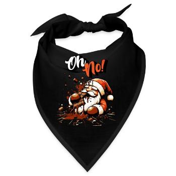 Oh No! Schöne Bescherung für Schokoladen- Fans - Bandana - Schwarz - Vorne