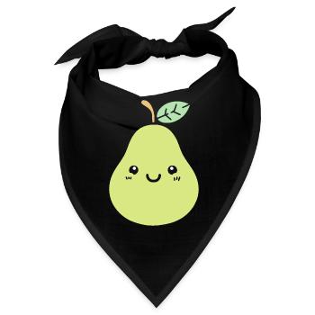 Birne - Bandana - Schwarz - Vorne