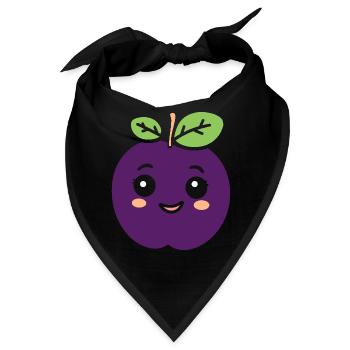 Pflaume - Bandana - Schwarz - Vorne