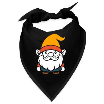 Zwerg - Bandana - Schwarz - Vorne