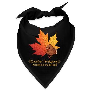 Grateful Canadian - Bandana - Schwarz - Vorne